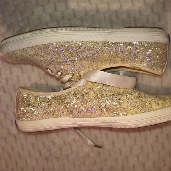 Keds Shoes - Kate Spade Keds Sparkling Gold Women's Sneakers